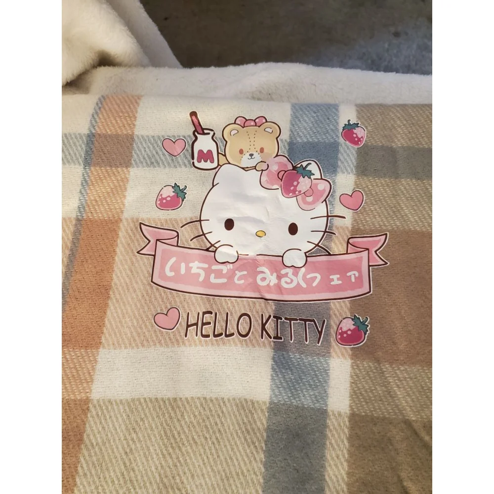 Plaid Hello Kitty Scarf 60x22